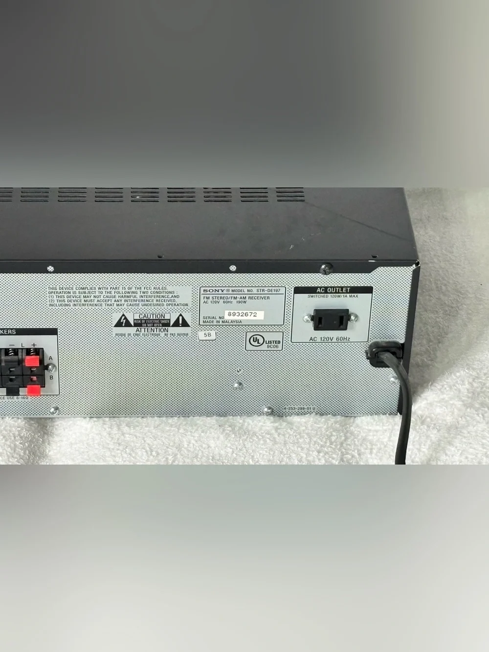 Sony Black Car Audio Video Amplifier Receiver